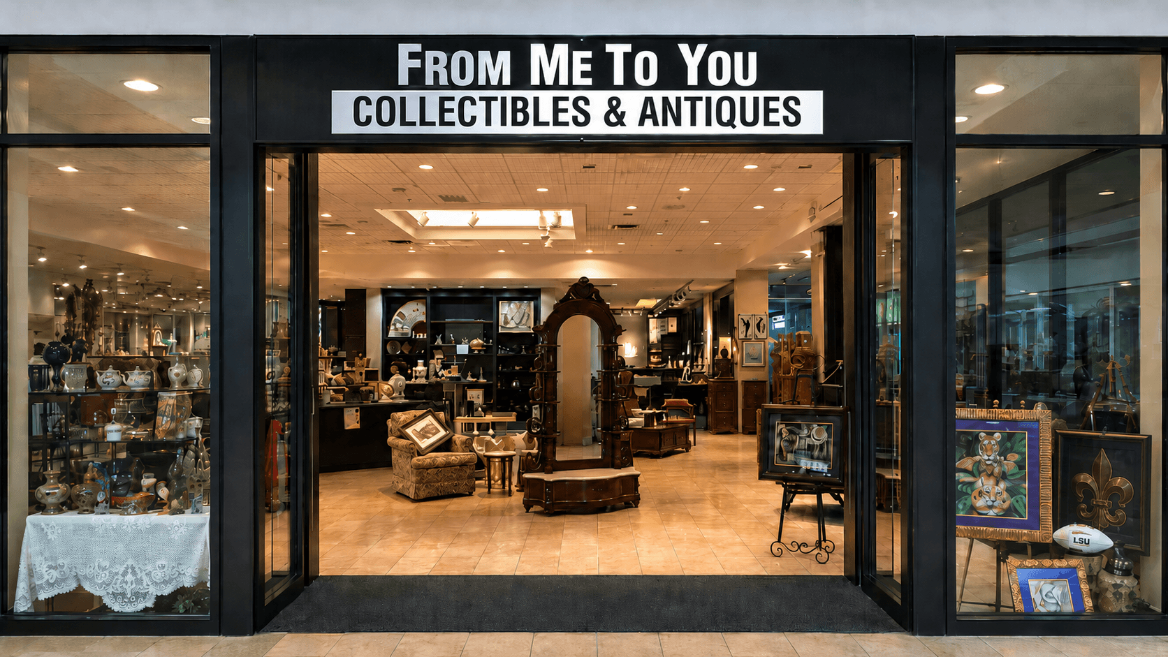 From Me to You Storefront inside the Alexandria Mall
